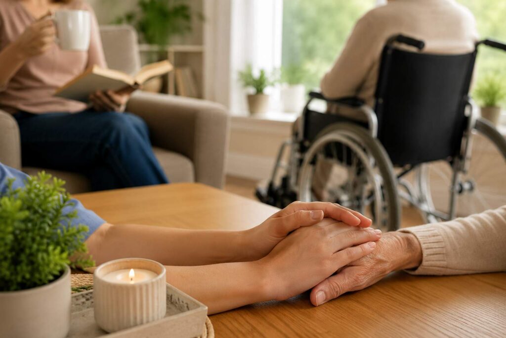 Compassionate respite care support in a comfortable home setting, helping families maintain balance, reduce caregiver stress, and promote family wellness in Greenfield, IN.
